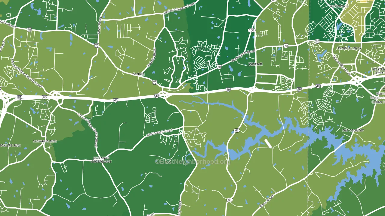 Whitsett, NC block-group voter-turnout map