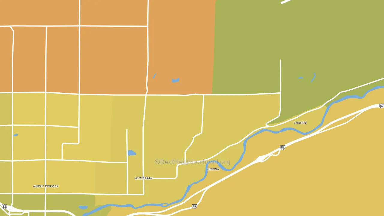 Whitstran, WA block-group voter-turnout map