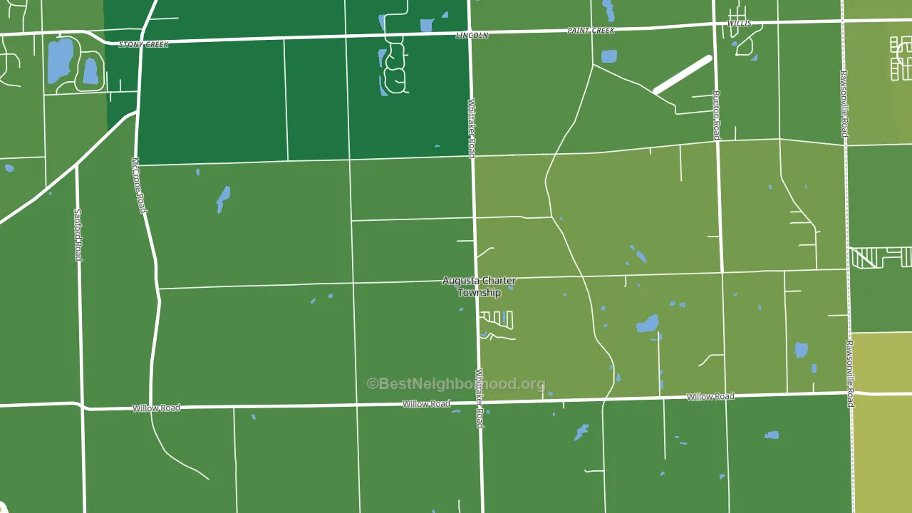 Whittaker, MI block-group voter-turnout map
