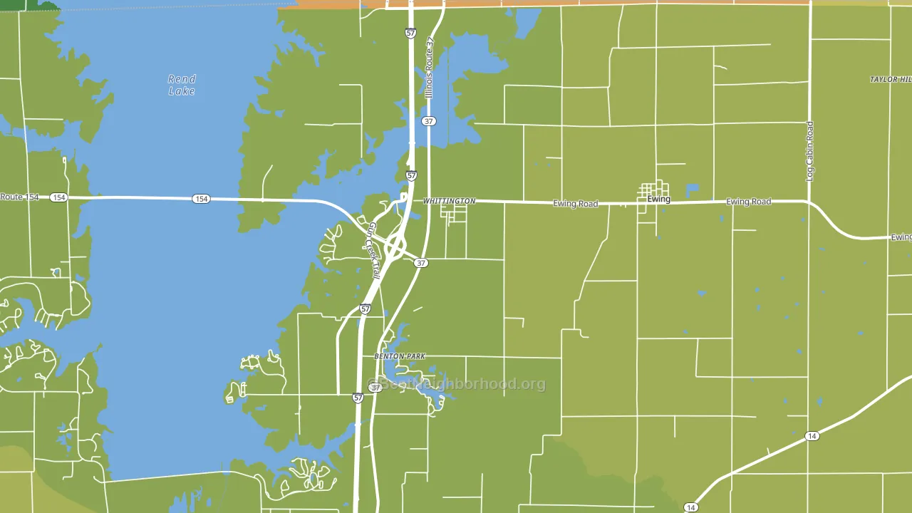 Whittington, IL block-group voter-turnout map