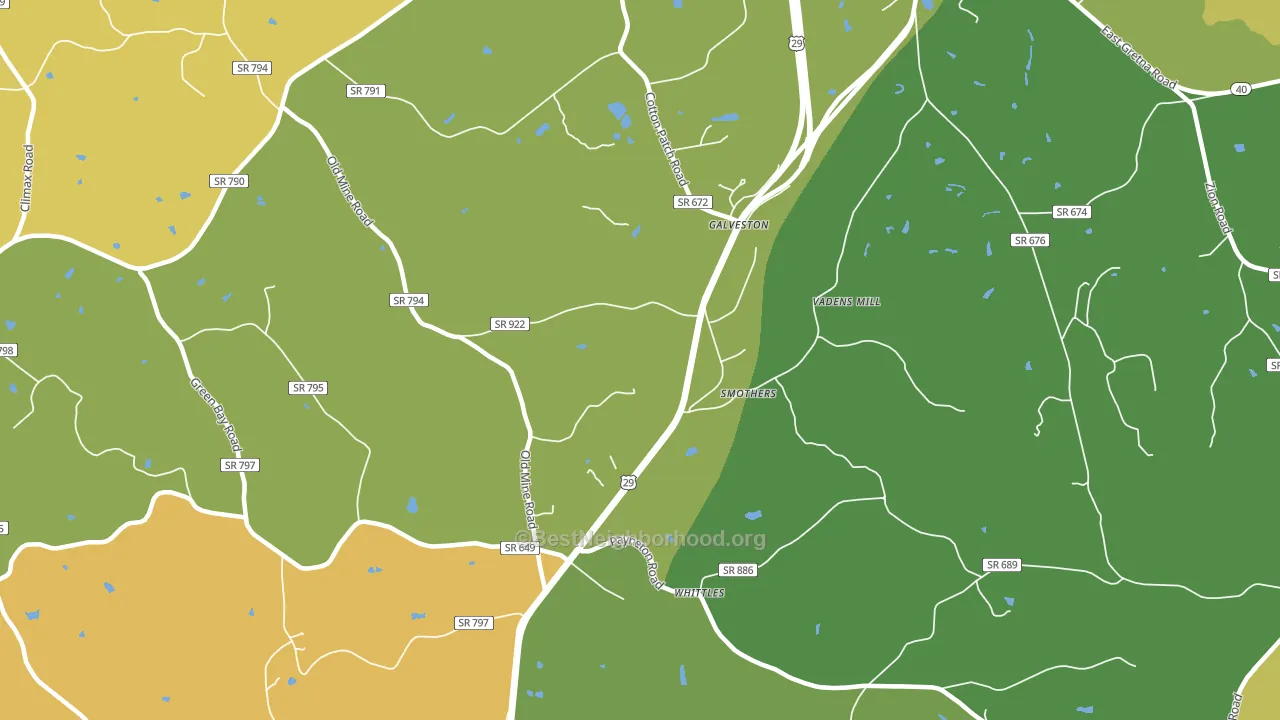Whittle, VA block-group voter-turnout map
