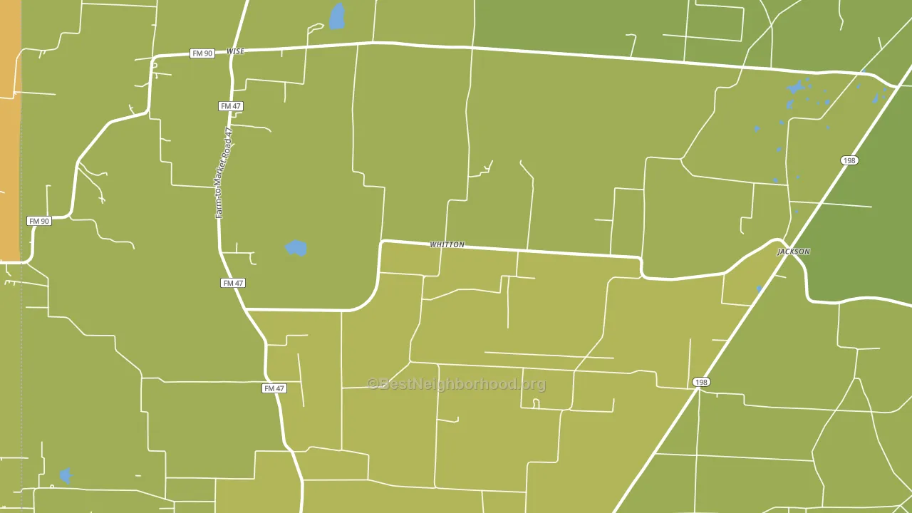 Whitton, TX block-group voter-turnout map