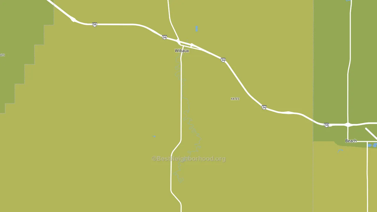 Wibaux, MT block-group voter-turnout map