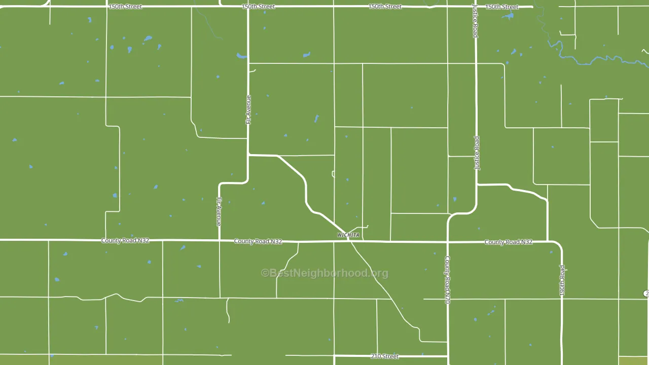 Wichita, IA block-group voter-turnout map