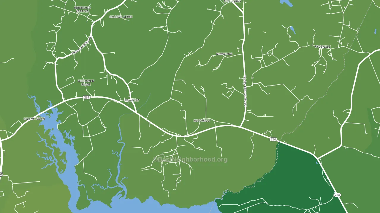 Wicomico, MD block-group voter-turnout map