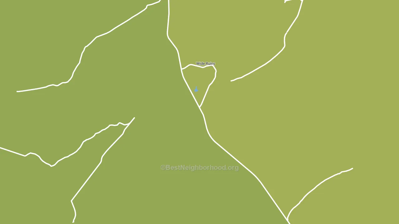 Wide Ruins, AZ block-group voter-turnout map