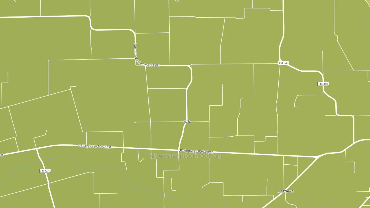 Wied, TX block-group voter-turnout map