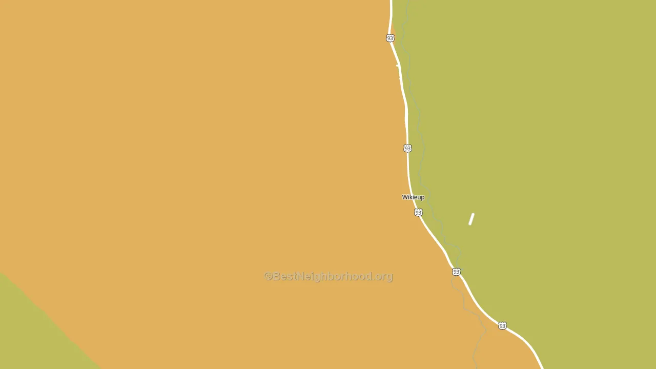 Wikieup, AZ block-group voter-turnout map