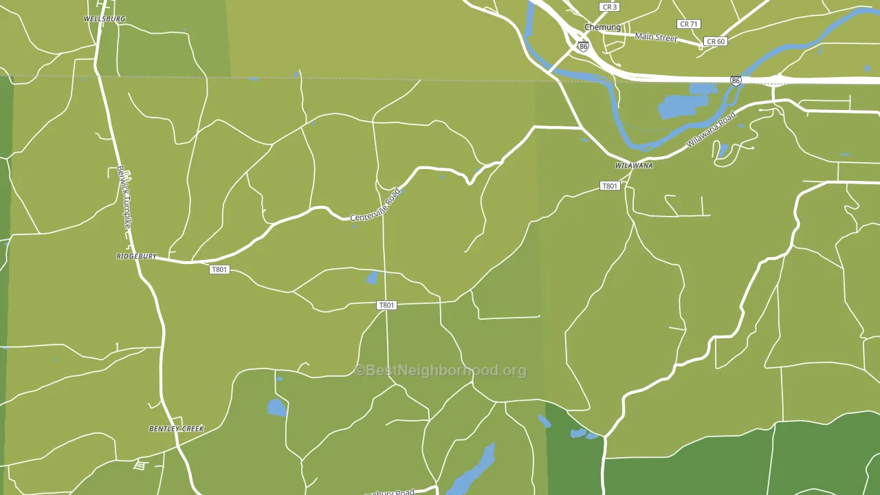 Wilawana, PA block-group voter-turnout map