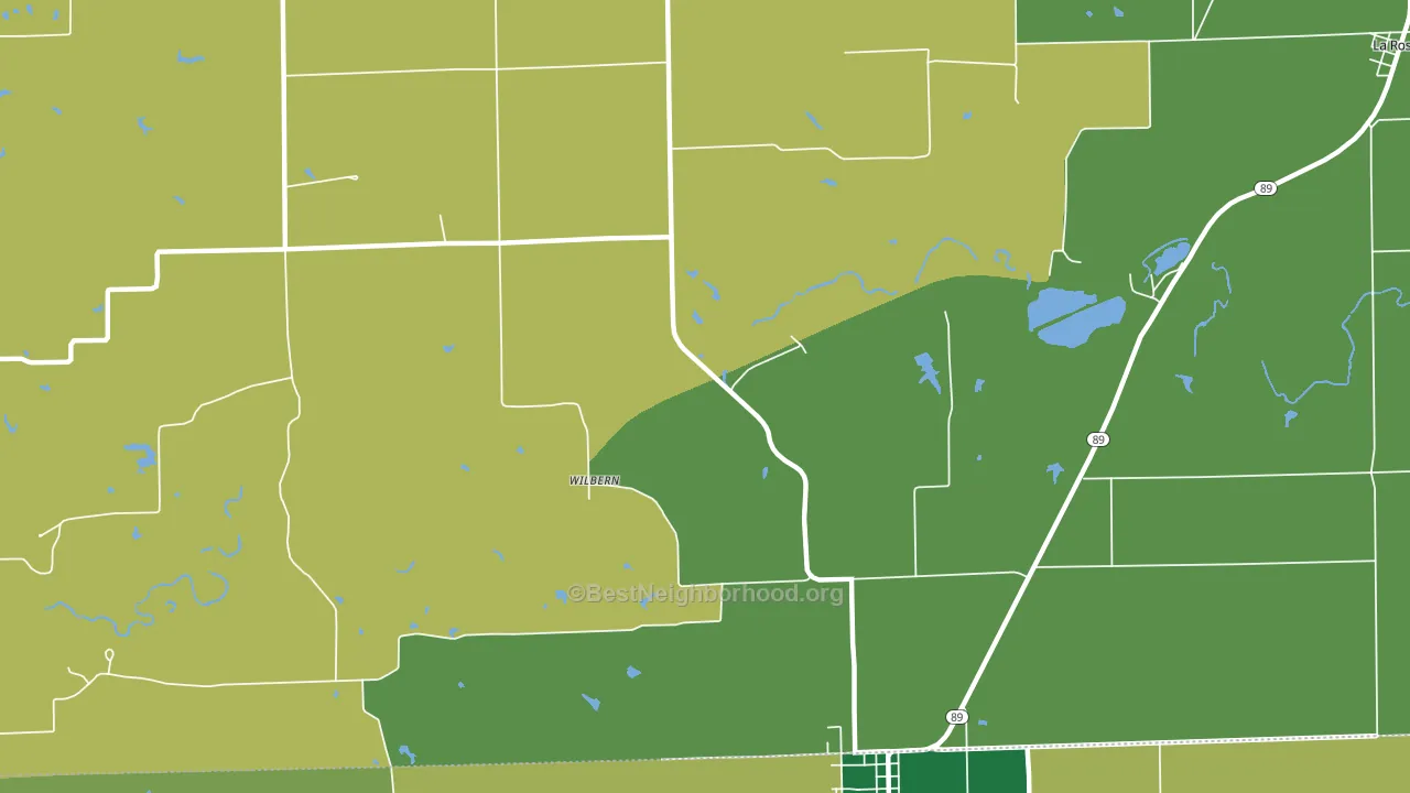 Wilbern, IL block-group voter-turnout map