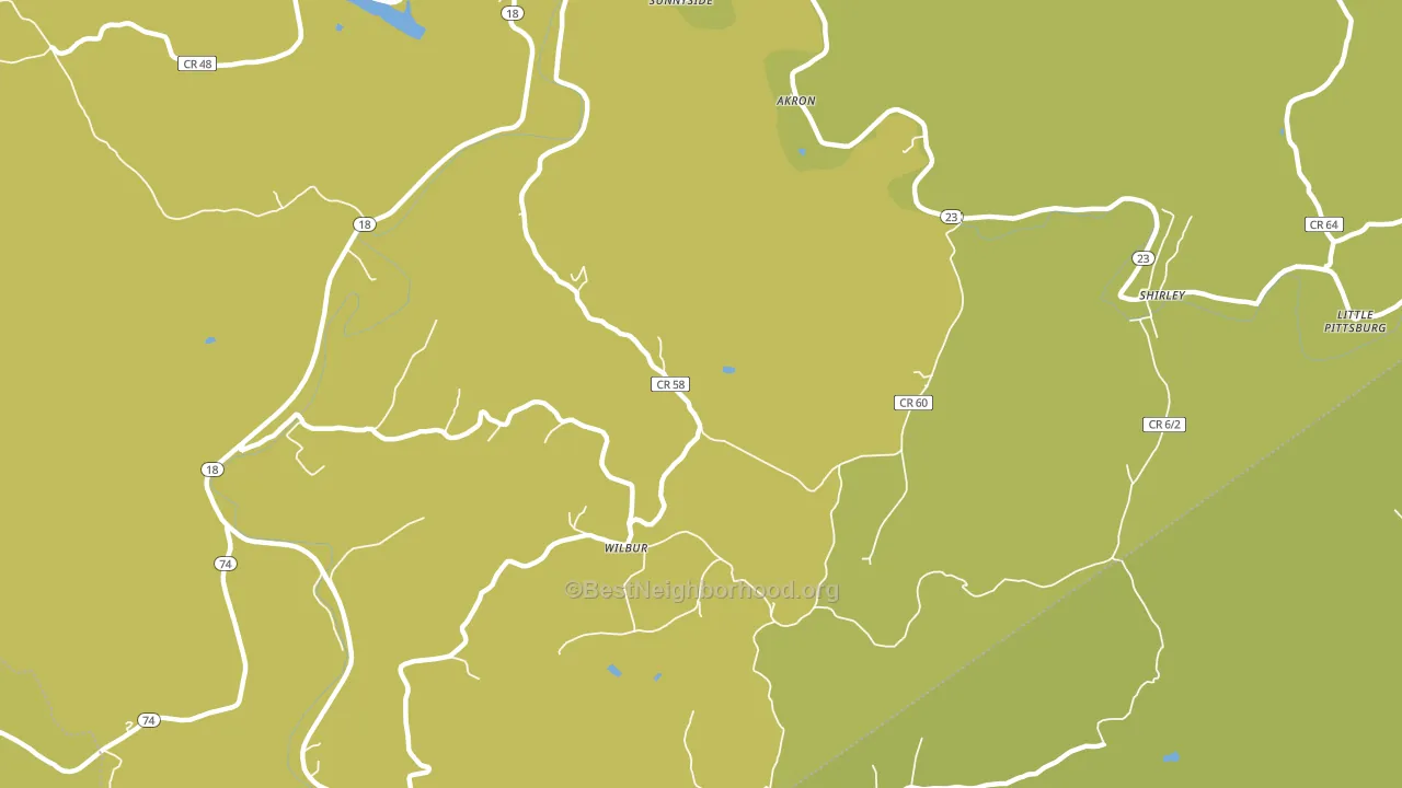 Wilbur, WV block-group voter-turnout map