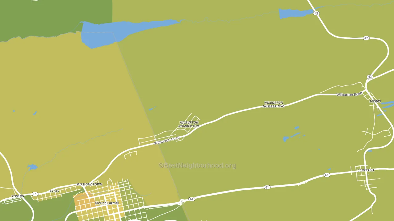 Wilburton, PA block-group voter-turnout map