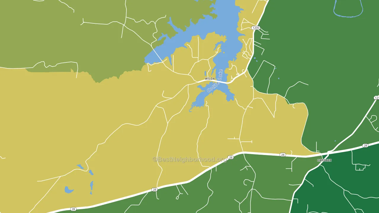 Wilda, LA block-group voter-turnout map