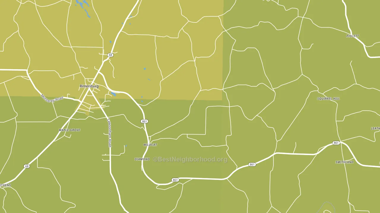 Wildcat, PA block-group voter-turnout map