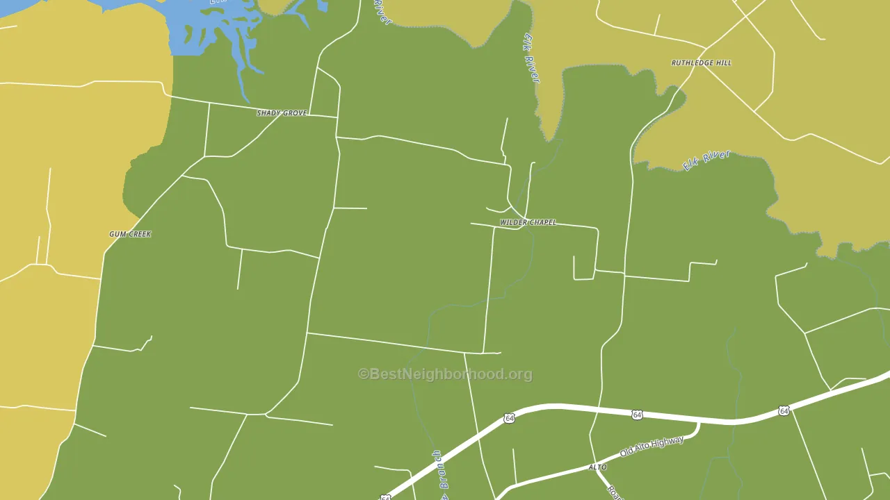 Wilder Chapel, TN block-group voter-turnout map