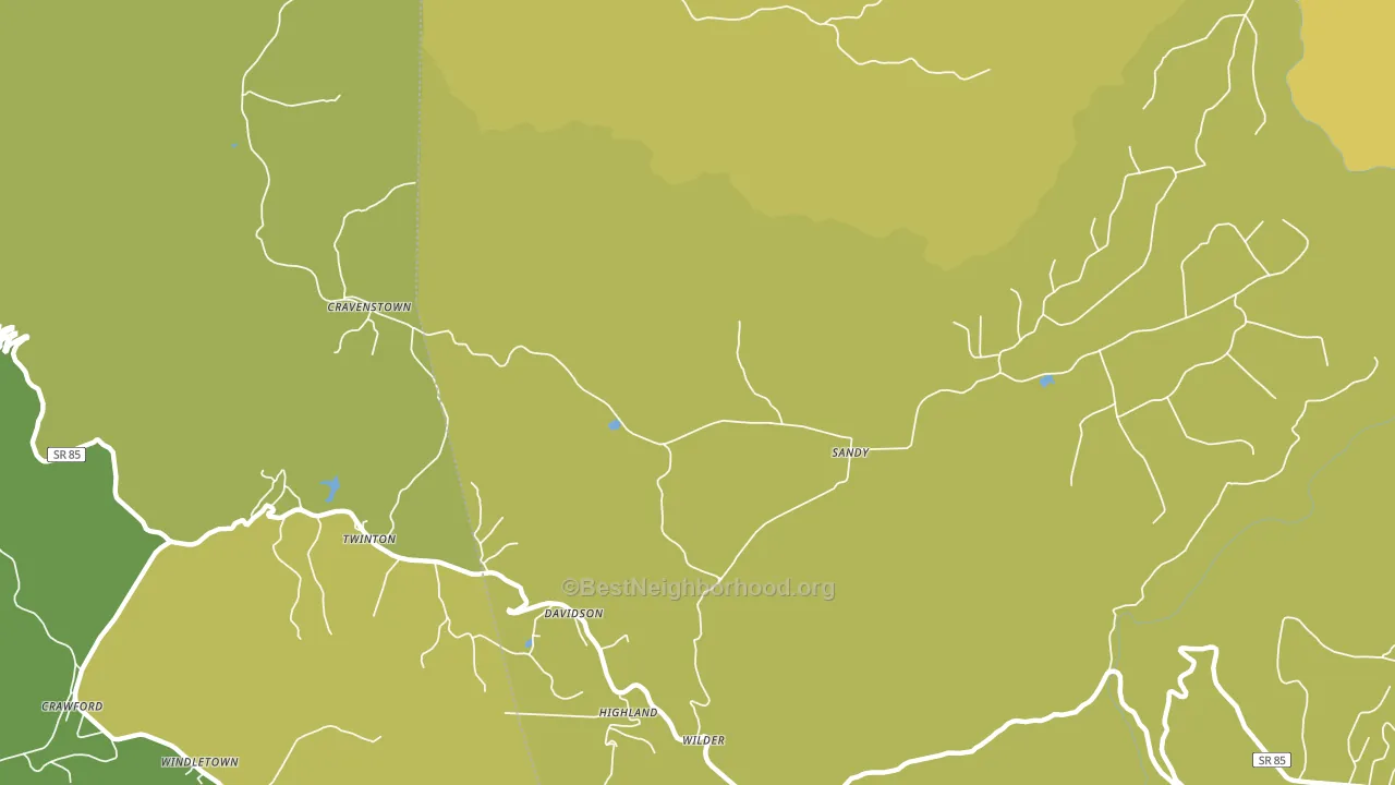 Wilder, TN block-group voter-turnout map