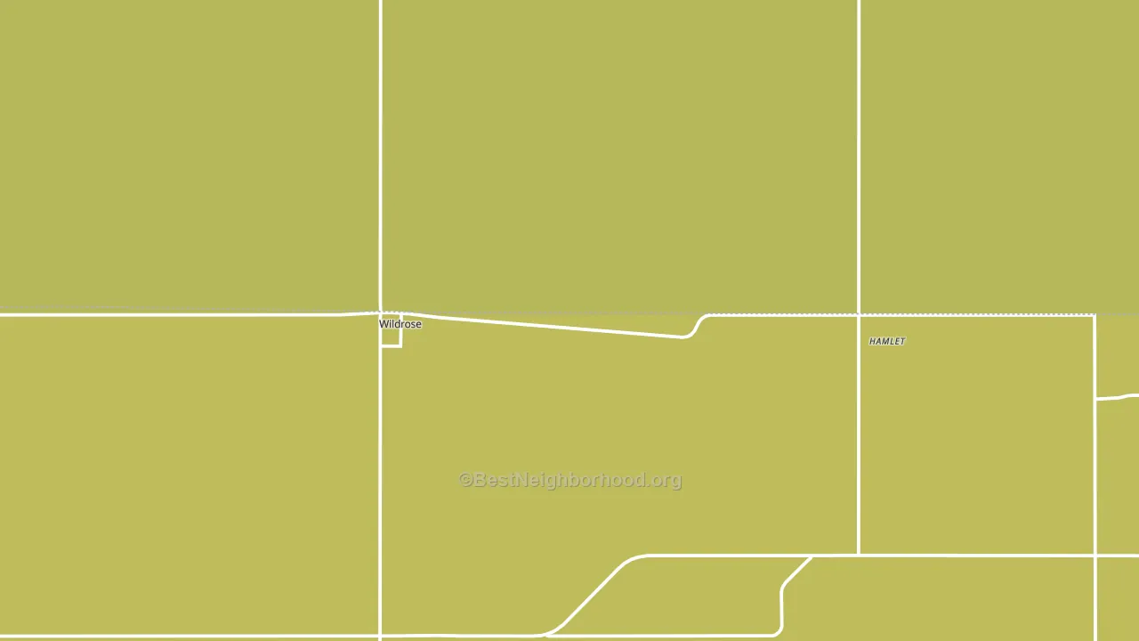 Wildrose, ND block-group voter-turnout map