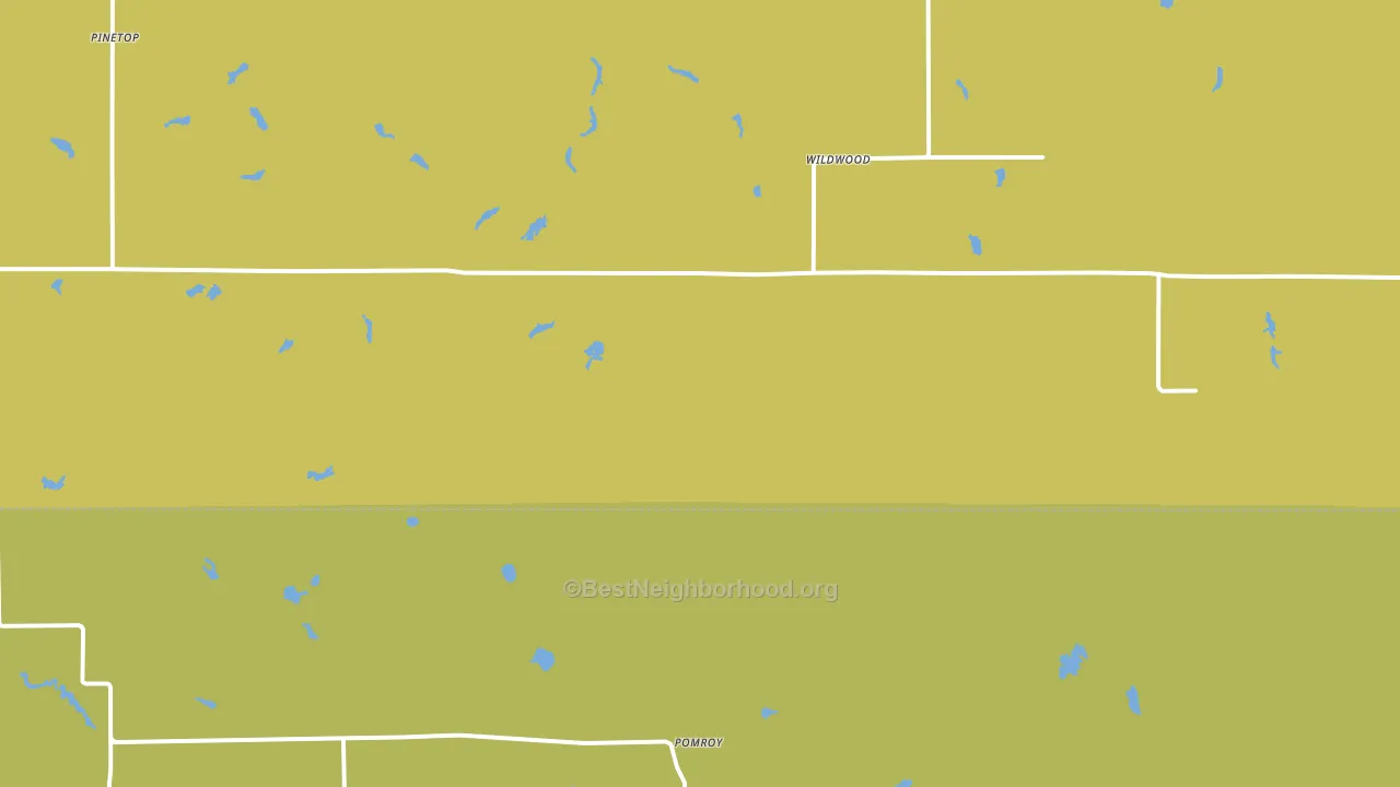 Wildwood, MN block-group voter-turnout map