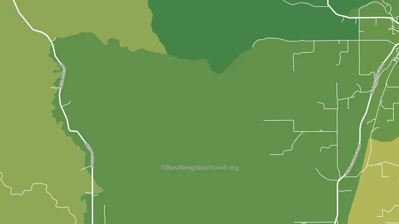 Wildwood, WA block-group voter-turnout map
