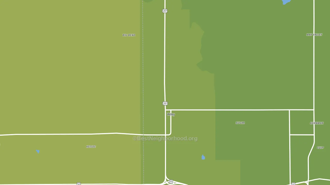 Wiley, CO block-group voter-turnout map