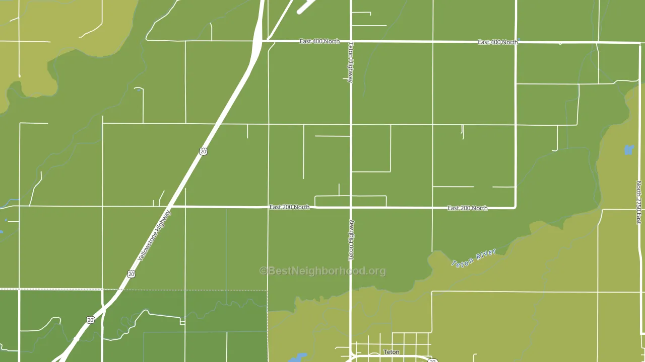 Wilford, ID block-group voter-turnout map