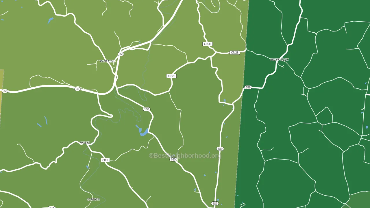 Wilkesville, OH block-group voter-turnout map
