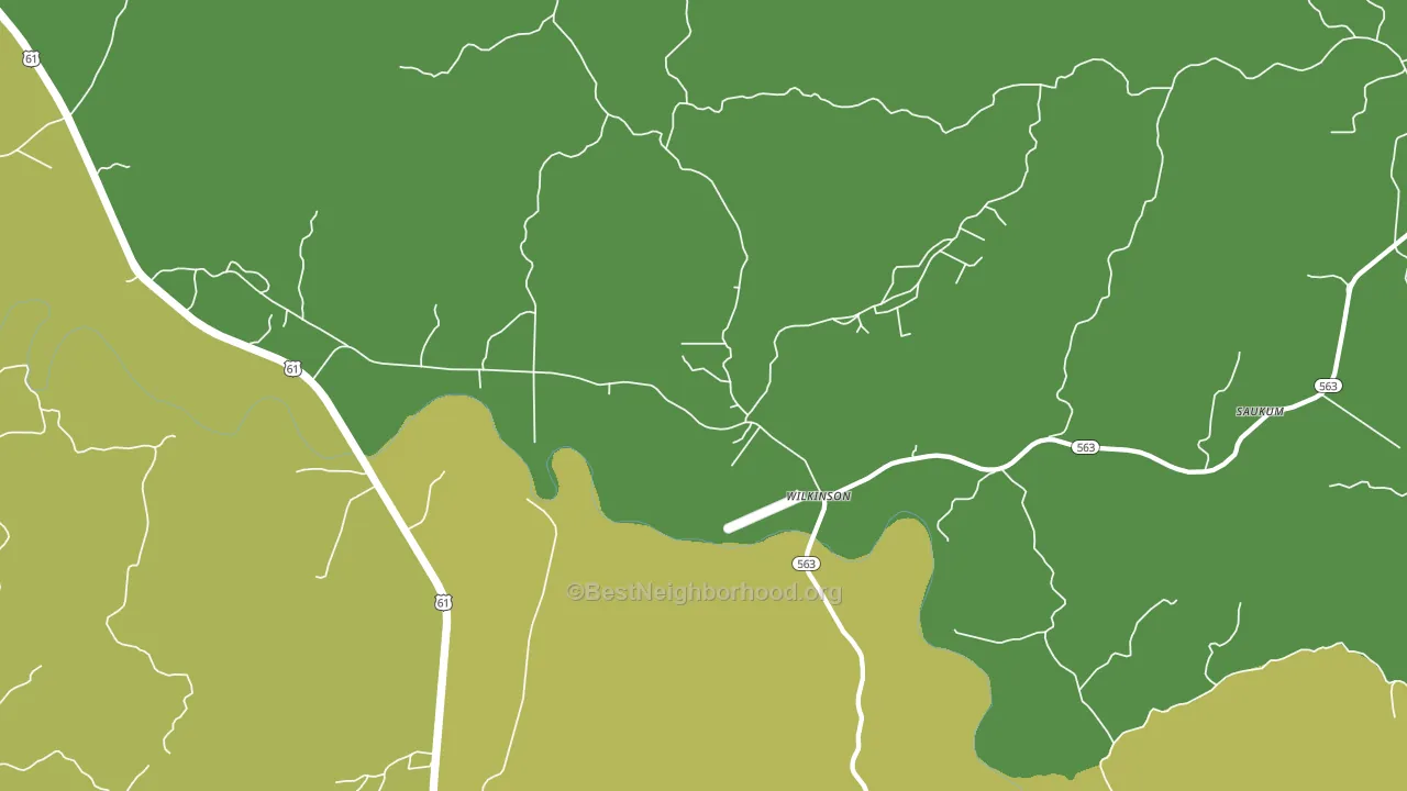 Wilkinson, MS block-group voter-turnout map