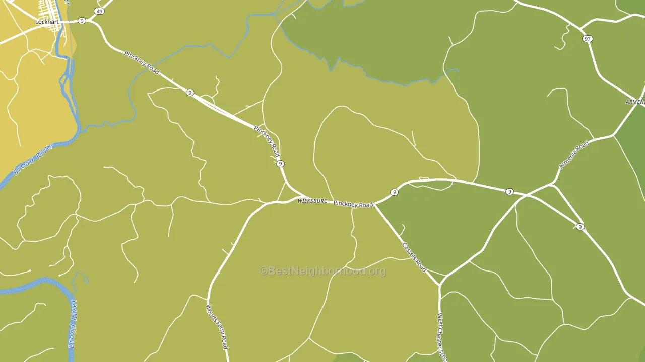 Wilksburg, SC block-group voter-turnout map