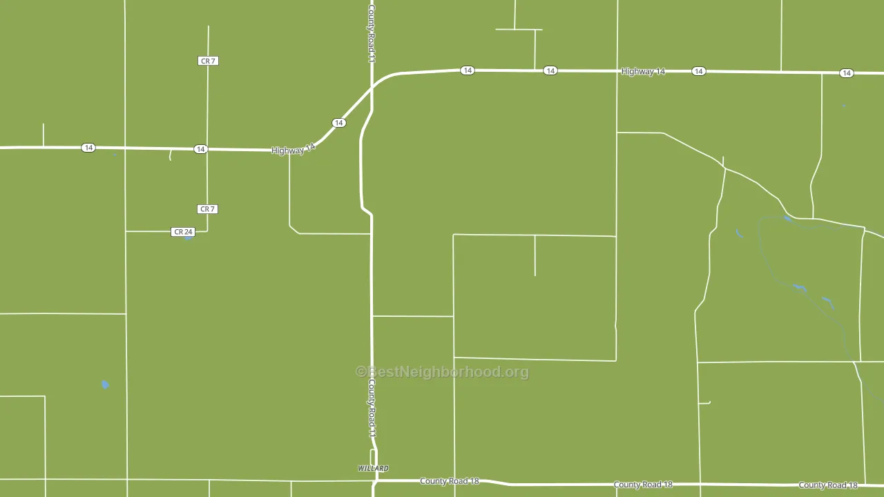 Willard, CO block-group voter-turnout map
