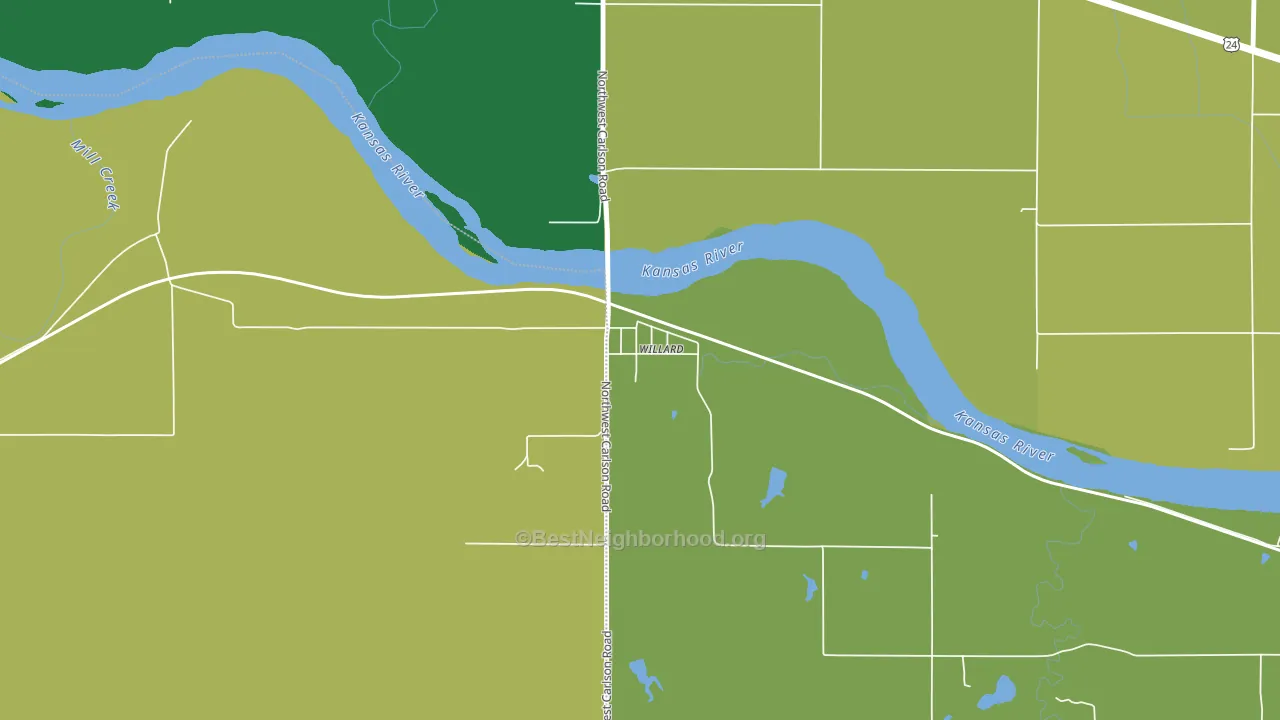 Willard, KS block-group voter-turnout map