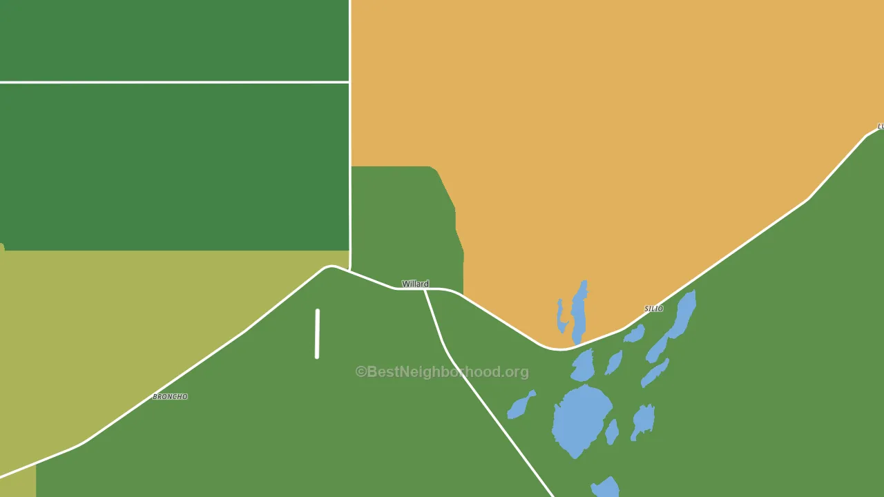 Willard, NM block-group voter-turnout map