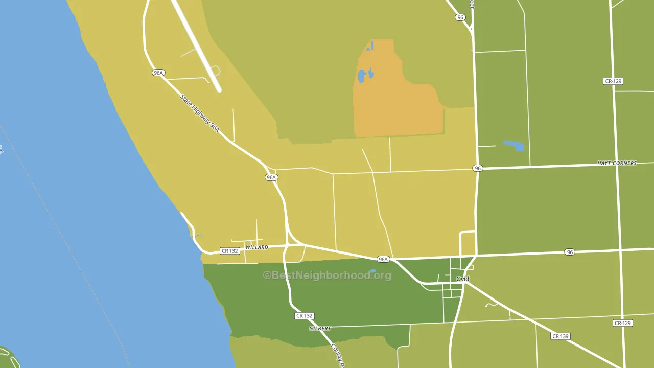 Willard, NY block-group voter-turnout map