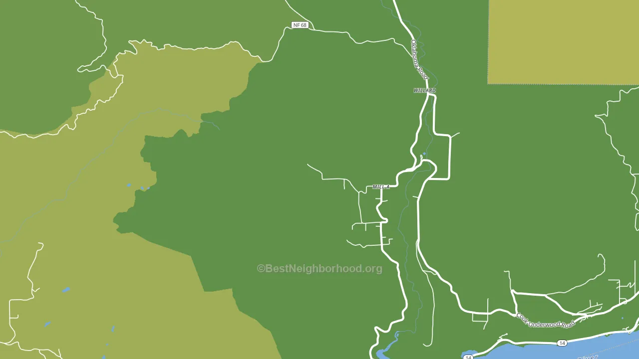 Willard, WA block-group voter-turnout map