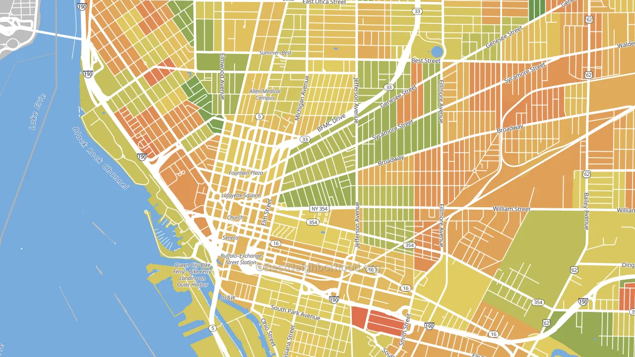 Willert Park, Buffalo, NY block-group voter-turnout map
