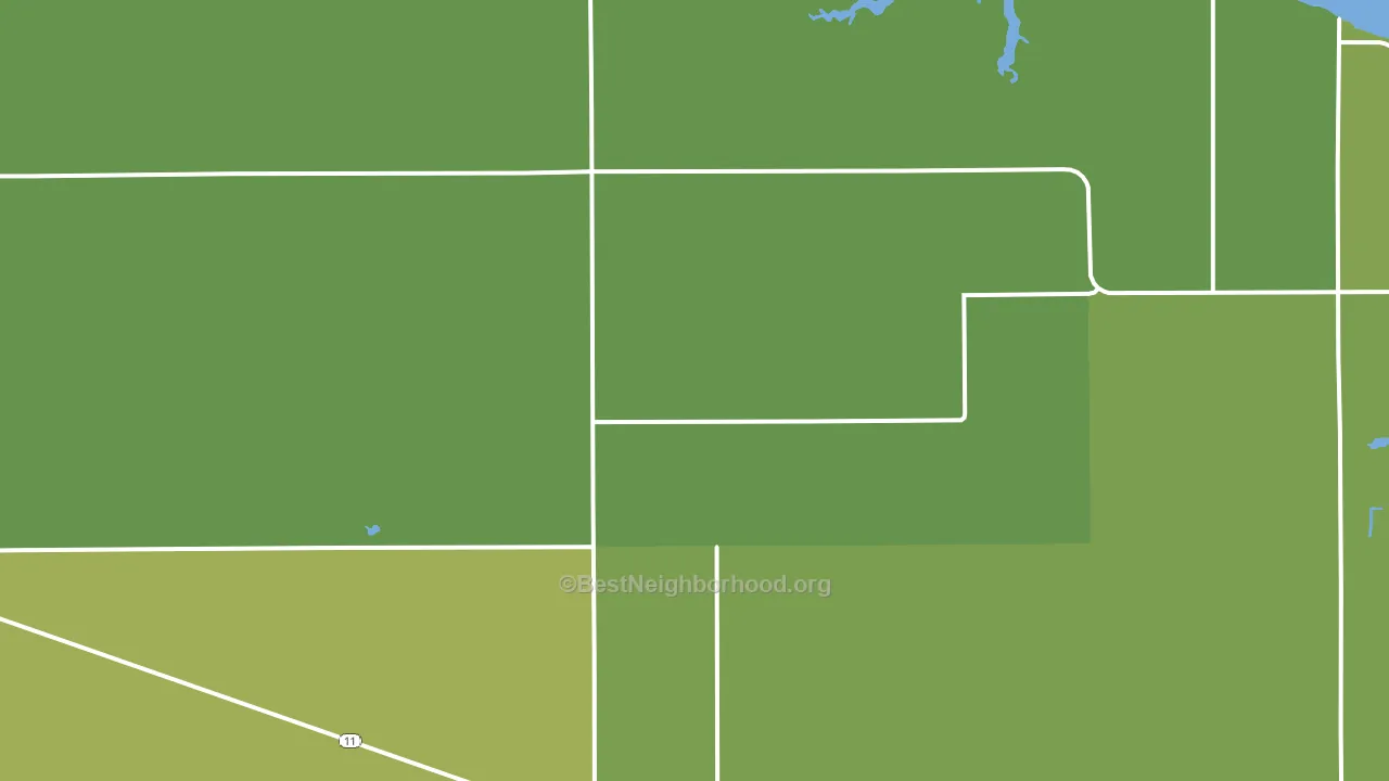 Williams, MN block-group voter-turnout map