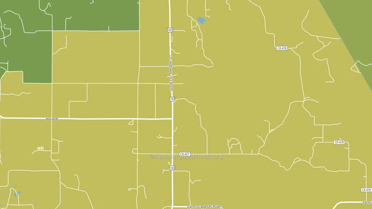 Williams, TX block-group voter-turnout map