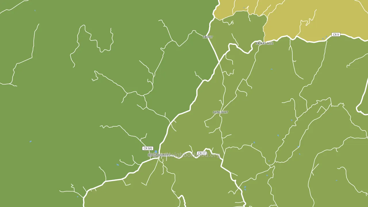 Williamsburg, WV block-group voter-turnout map