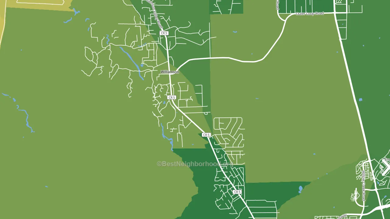 Williamson, AZ block-group voter-turnout map