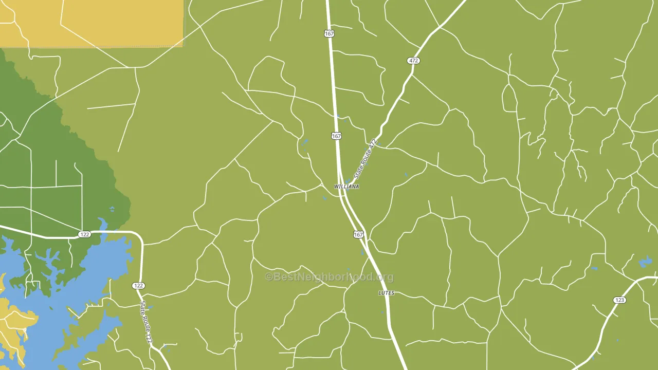 Williana, LA block-group voter-turnout map