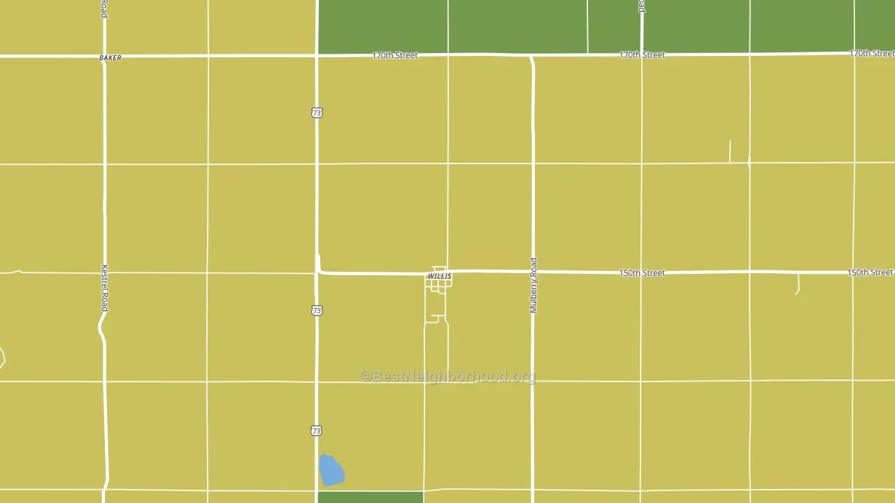 Willis, KS block-group voter-turnout map
