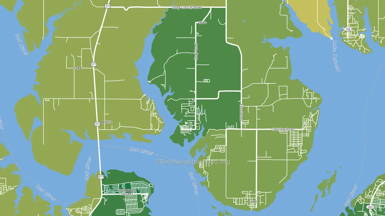 Willis, OK block-group voter-turnout map