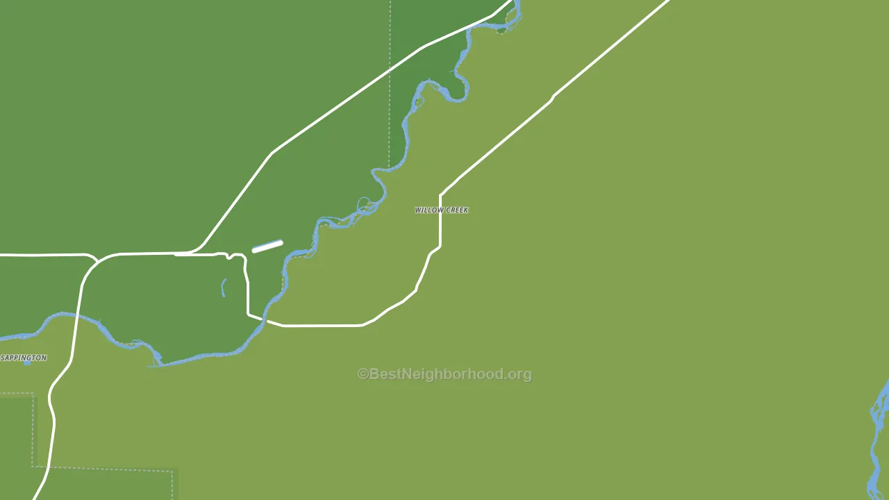 Willow Creek, MT block-group voter-turnout map