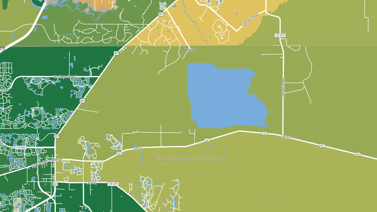 Willow, FL block-group voter-turnout map