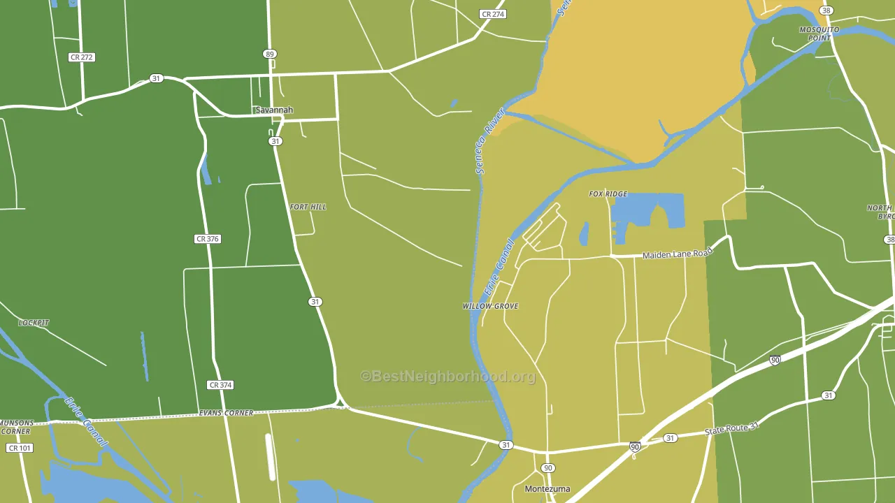 Willow Grove, NY block-group voter-turnout map