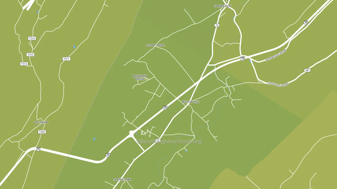 Willow Hill, PA block-group voter-turnout map