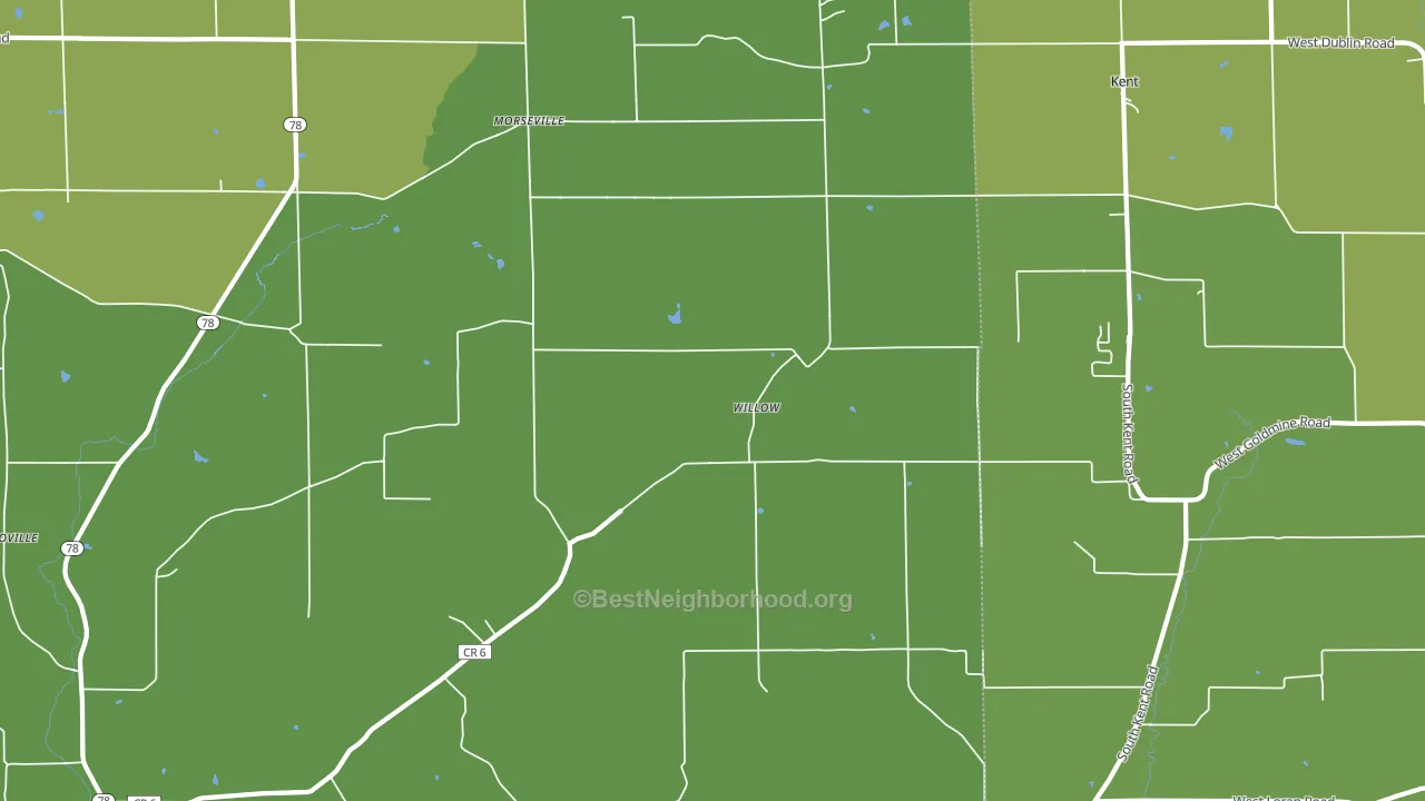 Willow, IL block-group voter-turnout map
