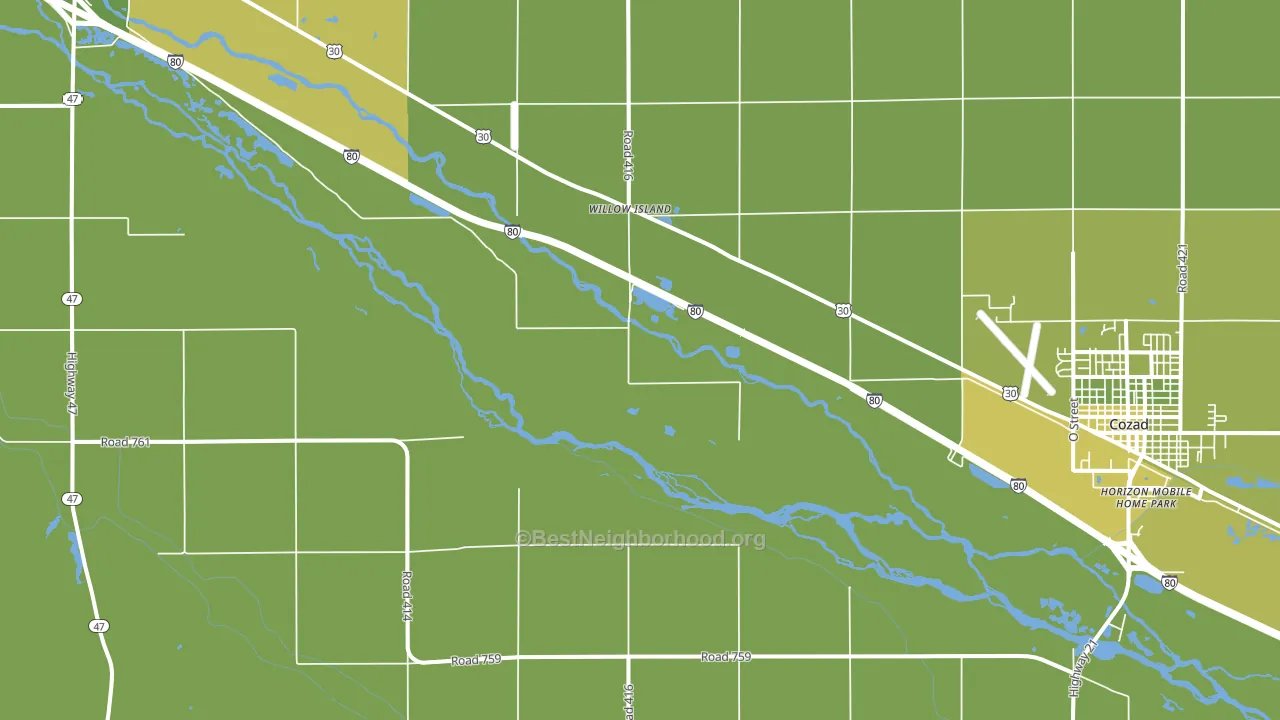 Willow Island, NE block-group voter-turnout map