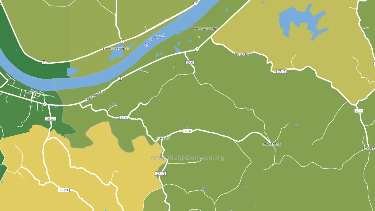 Willow Island, WV block-group voter-turnout map