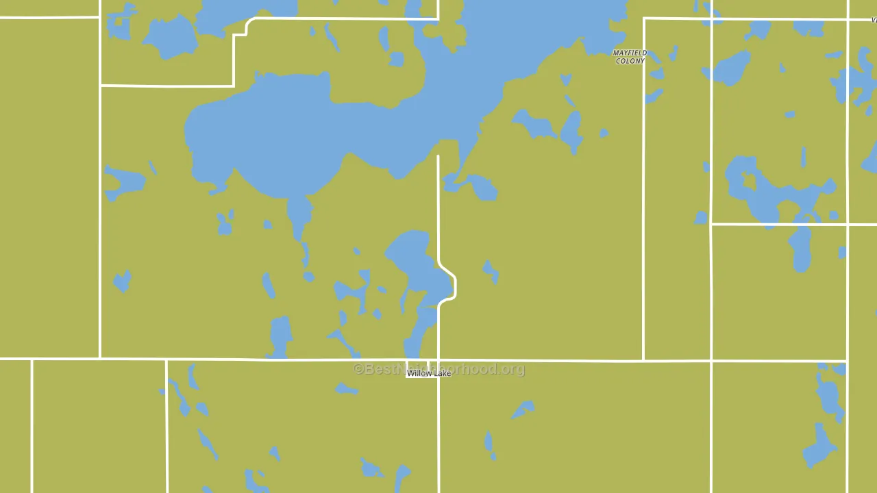 Willow Lake, SD block-group voter-turnout map