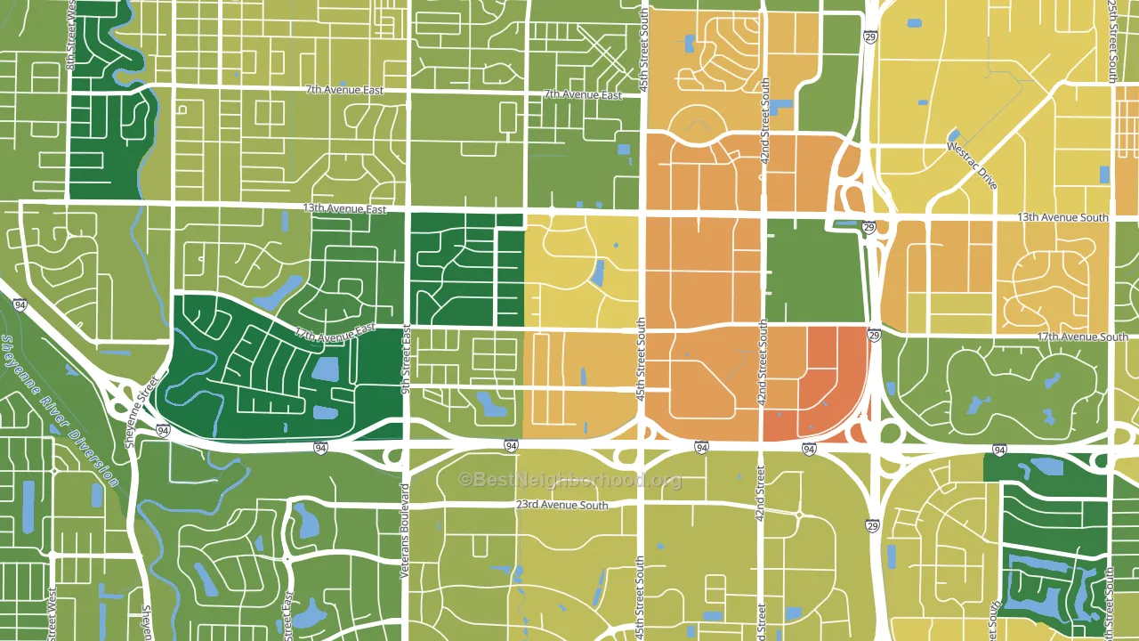 Willow Park, Fargo, ND block-group voter-turnout map